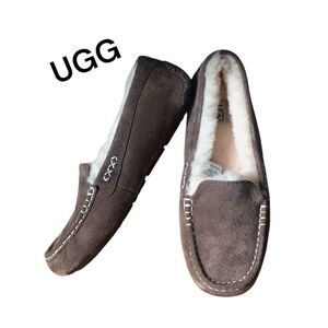 UGG Ansley brown Suede Moccasins Slippers Shoes